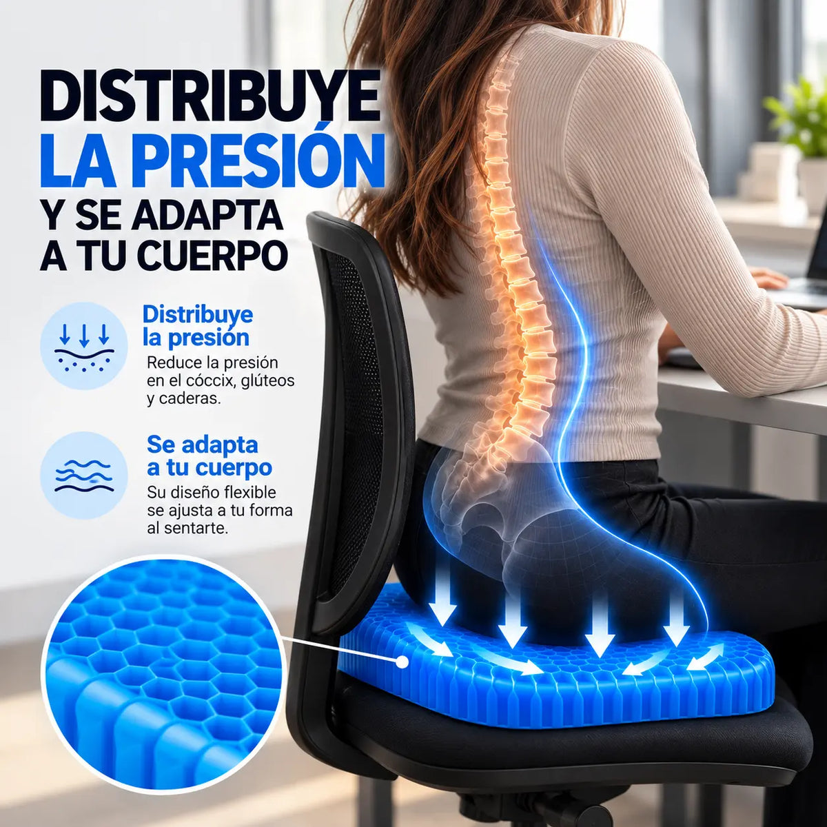 Cojín de gel ortopédico Premium