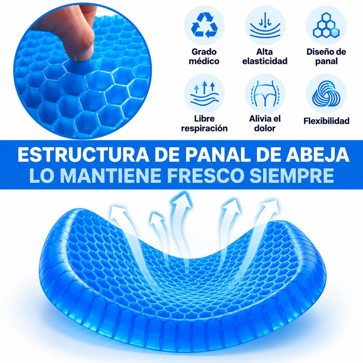 Cojín de gel ortopédico Premium