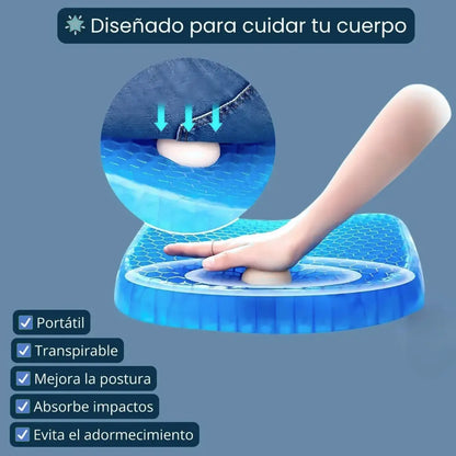 Cojín Ergonómico con Suspensión del Coxis